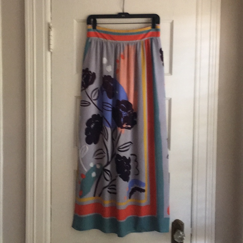 Anthropologie Maeve Maxi Mutli Colored Skirt